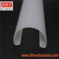 Plastic led tube lampshade extruded PC cover for LED lamp